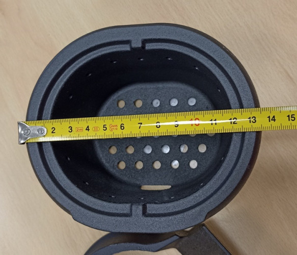 Edilkamin, palenisko okrągłe wysokie