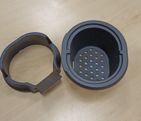 Edilkamin, palenisko okrągłe wysokie