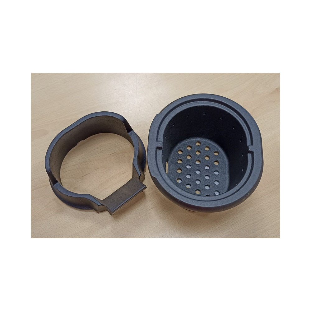 Edilkamin, palenisko okrągłe wysokie