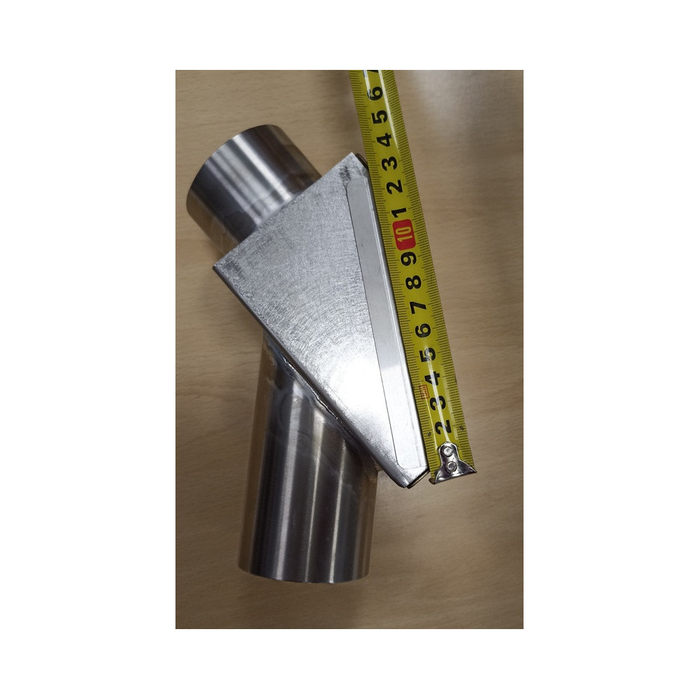 Kolano z klapą p.poż do palnika FI 60