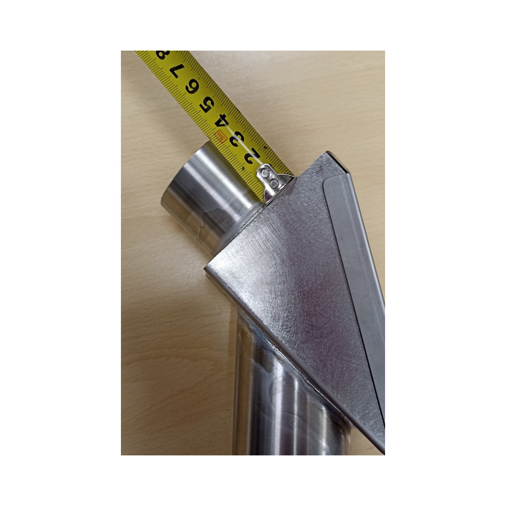 Kolano z klapą p.poż do palnika FI 60