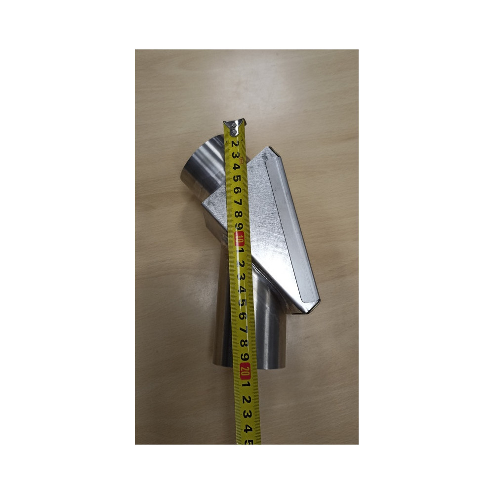 Kolano z klapą p.poż do palnika FI 60