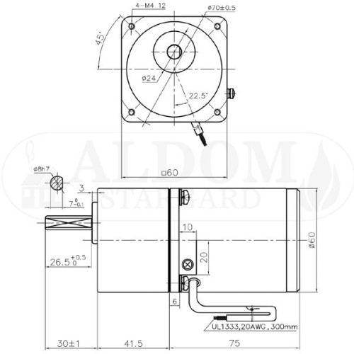 Motoreduktor 10W 2GN 100K