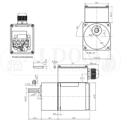 Motoreduktor 15W 3GN 150K