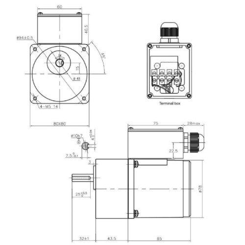 Motoreduktor Pellas 25W 4GN 200K