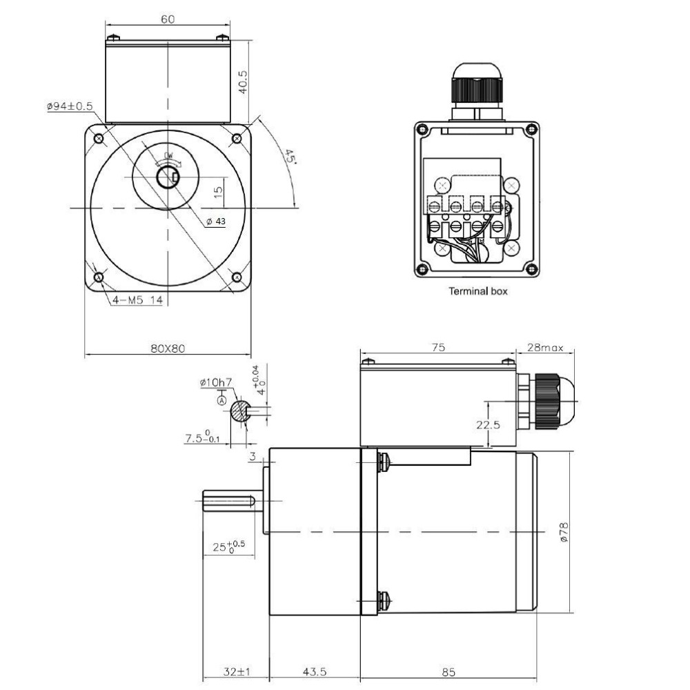 Motoreduktor Pellas 25W 4GN 200K